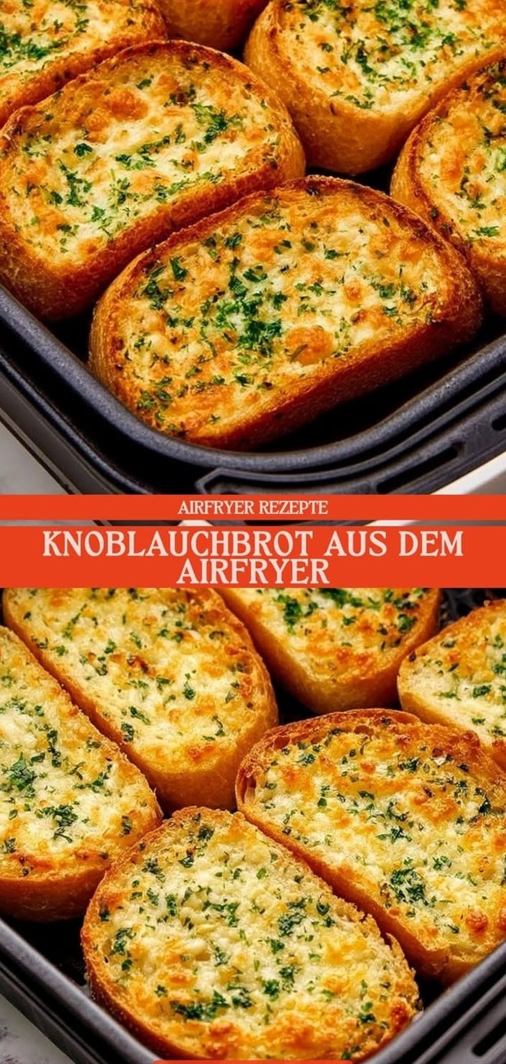 Einfache Knoblauchbrötchen aus dem Airfryer