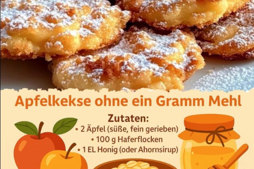 Apfelkekse ganz ohne Mehl – schnell und einfach in 15 Minuten