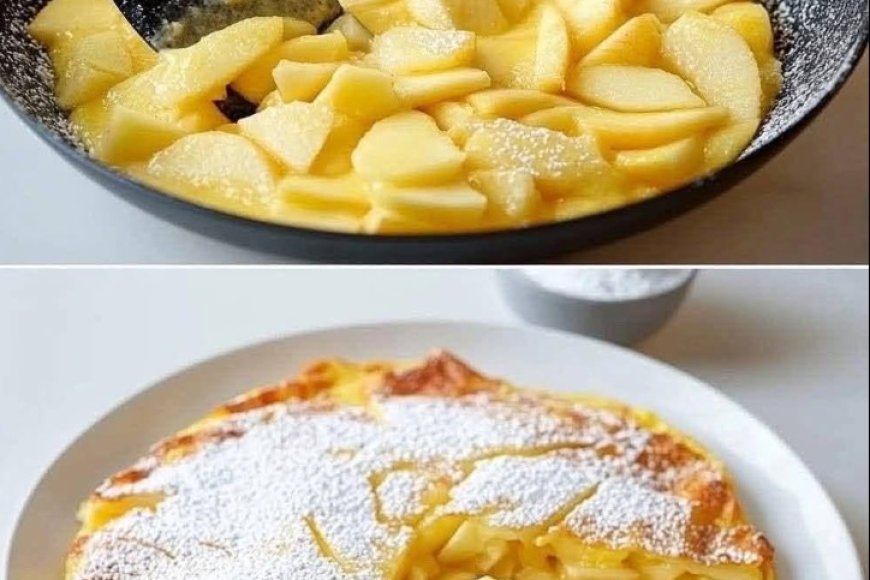 Omas saftige und fluffige Apfelpfannkuchen aus der Pfanne