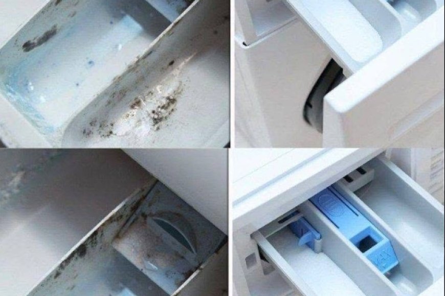 Waschmittelschublade einfach reinigen: Ein praktischer Tipp.